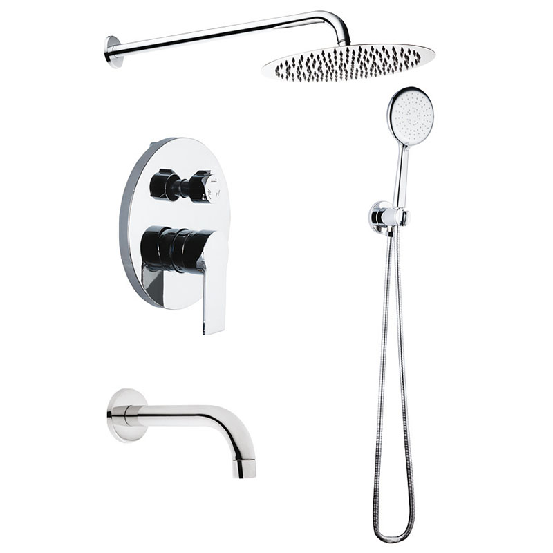  3922 Concealed Bath Set/3-Way / Round