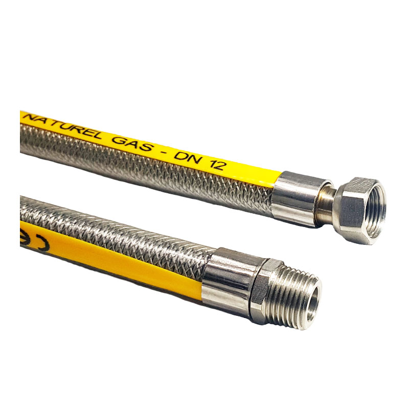 TS EN14800 Flexible Natural GasCooker Hose/DN12MF(Eco) Turkoglu Valve